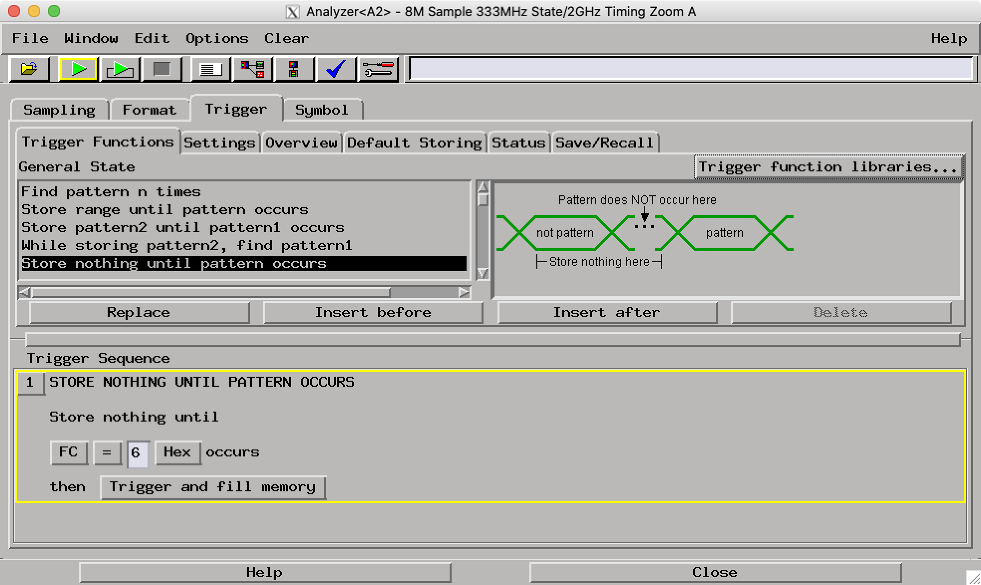 Configuring triggering