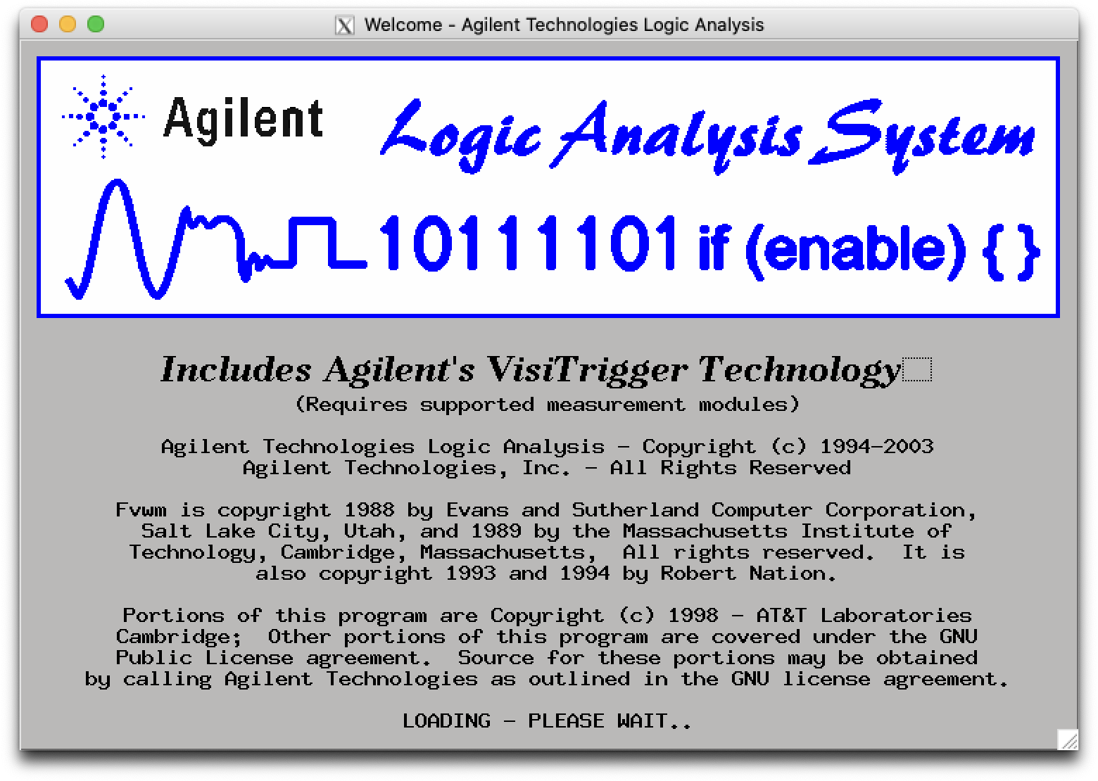 Analyzer Splash Screen