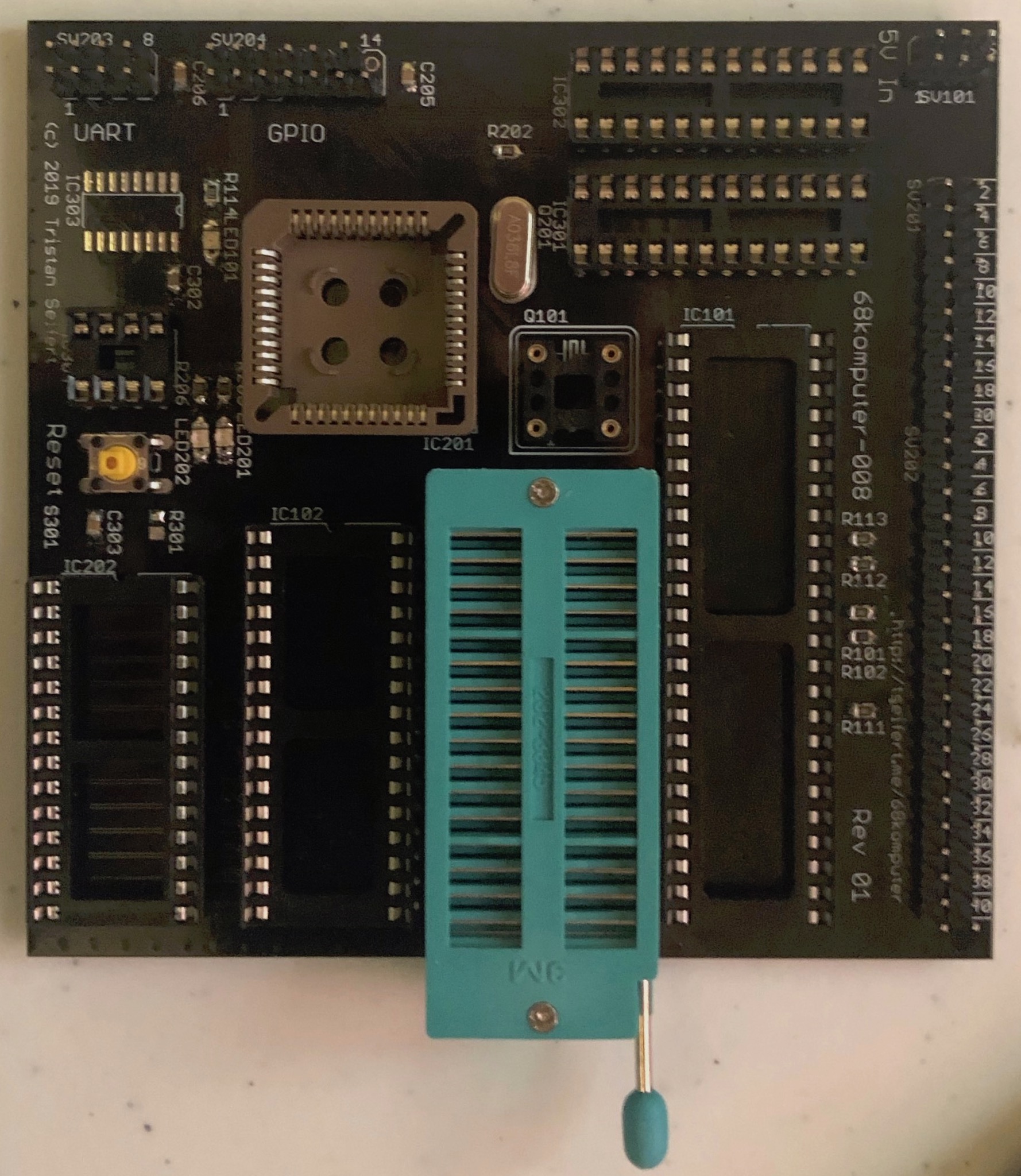 All components have been soldered on the board