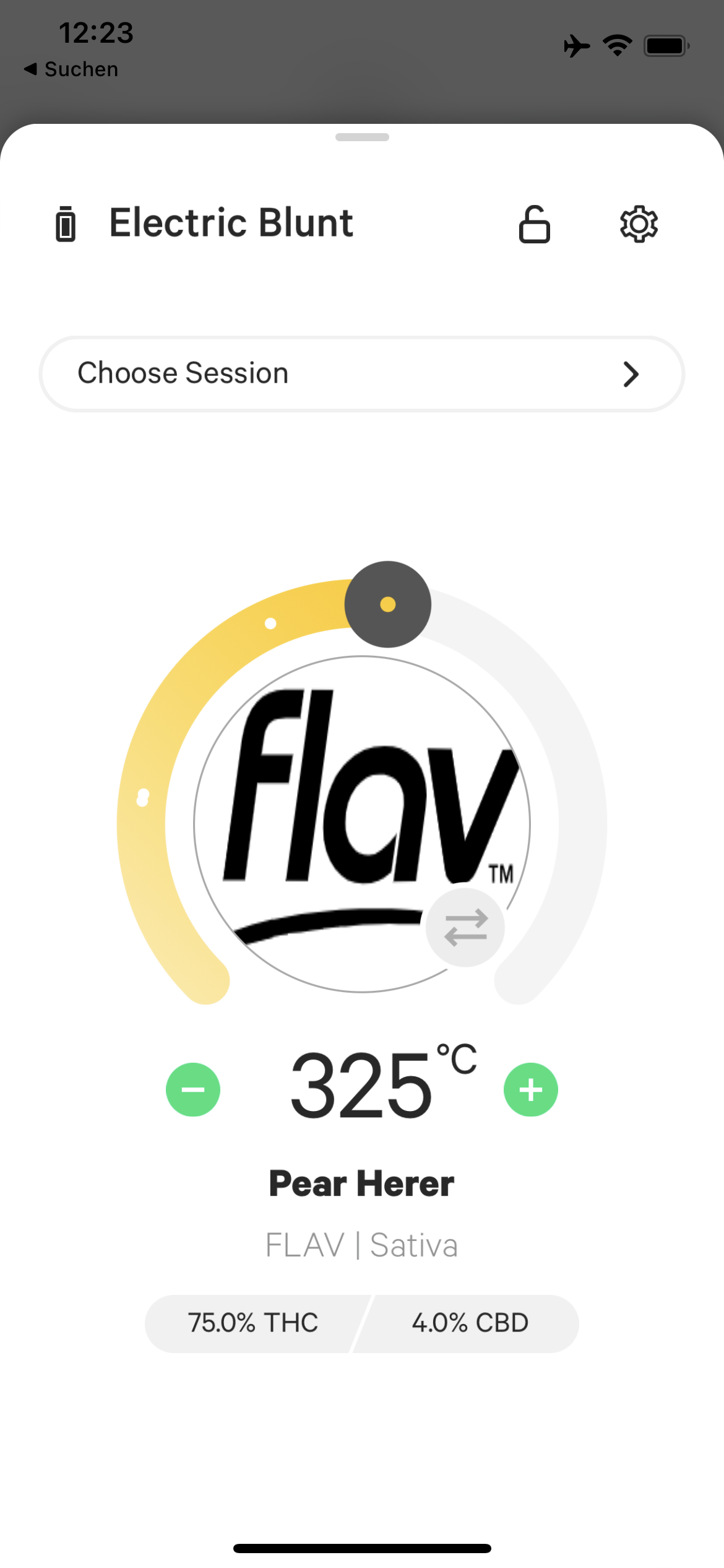 Original Pax app, connected to a Pax Era